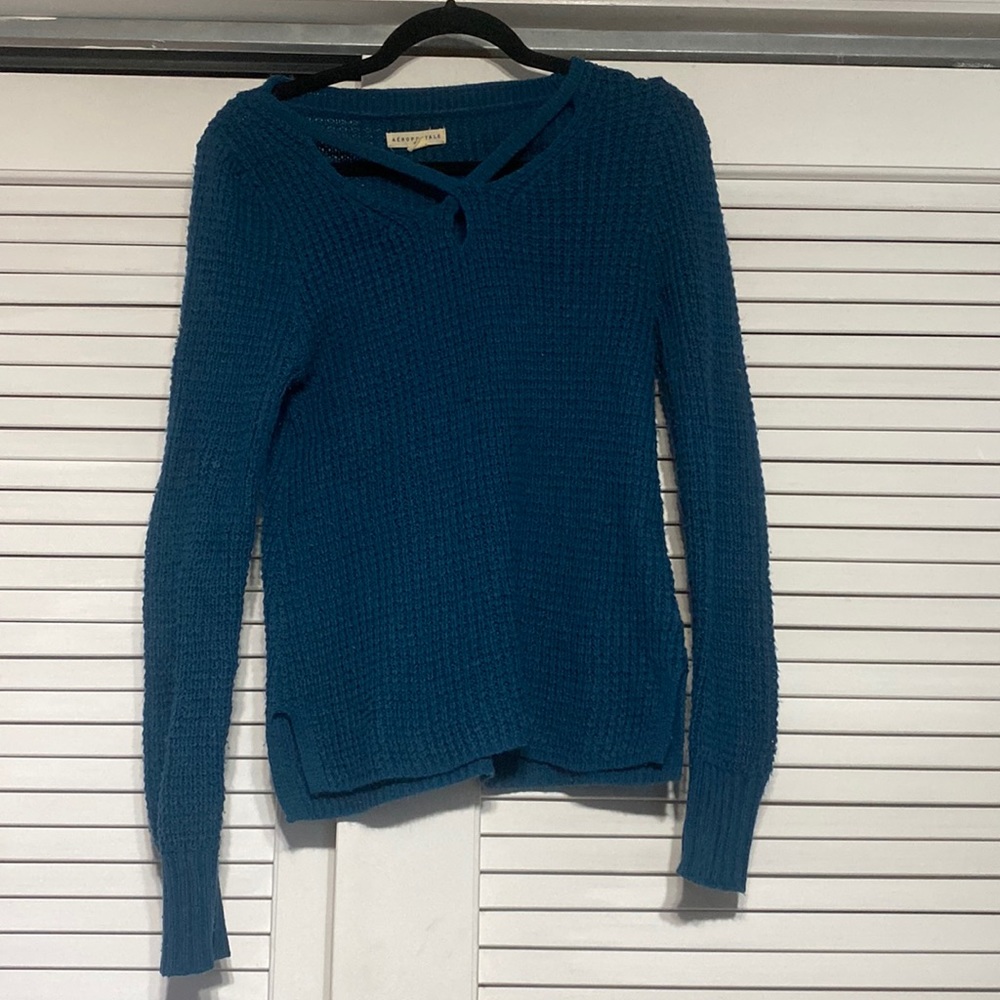 aeropostale teal sweater